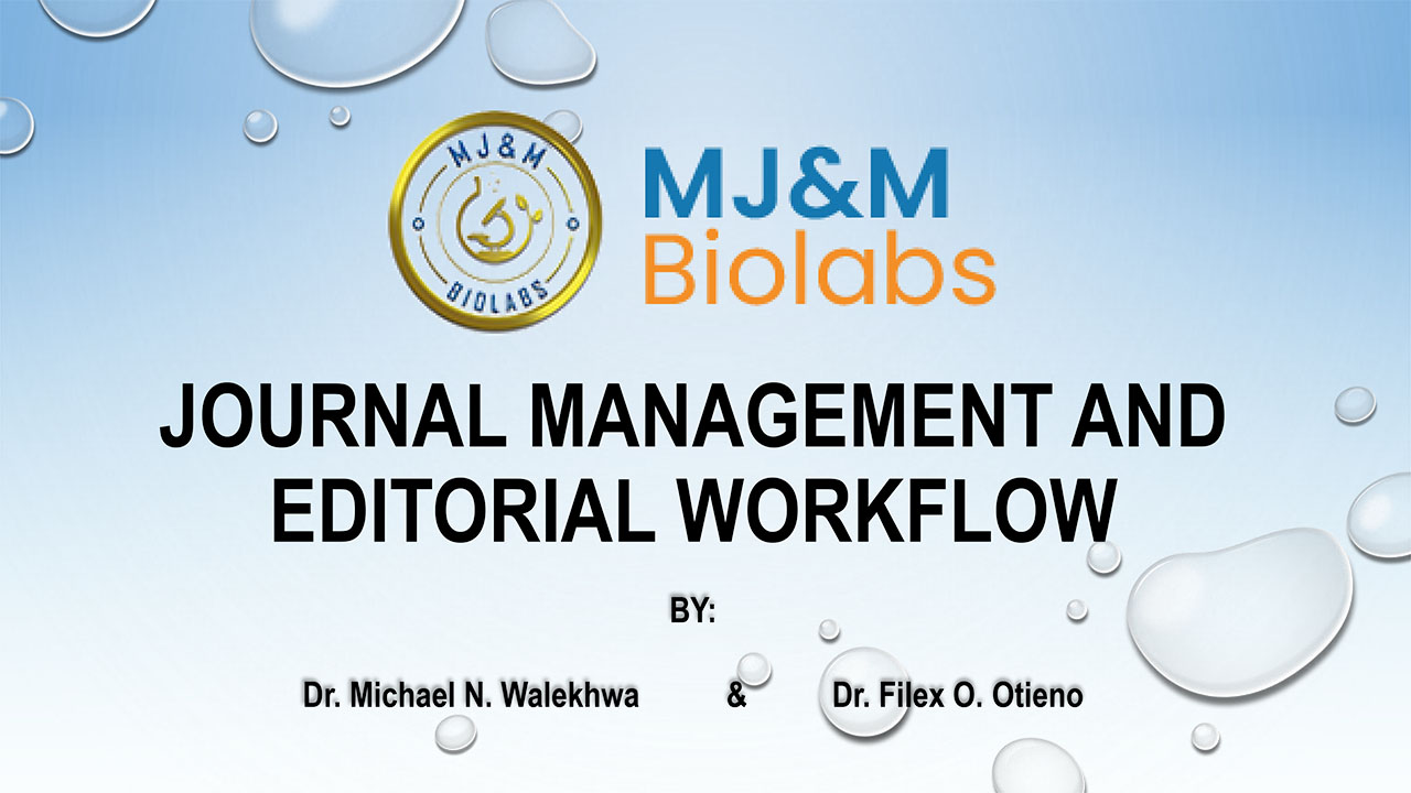 Journal Management and Editorial Workflow